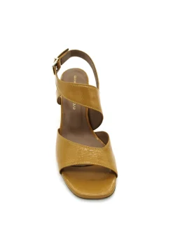 Sandalo pelle lucida donna Alba Saffron - 2116 -<Gianmarco Sorelli Clearance