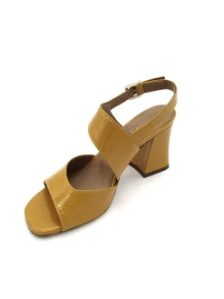 Sandalo pelle lucida donna Alba Saffron - 2116 -<Gianmarco Sorelli Clearance