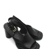 Sandalo pelle tacco donna Black - T57001 -<Mjus Outlet
