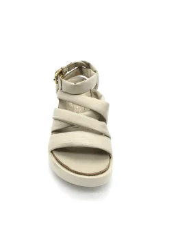 Sandalo pelle zeppa donna Cappuccino - T18001 -<Mjus Clearance