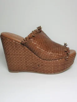 Sandalo zeppa donna K18 Cuoio<Strategia Best