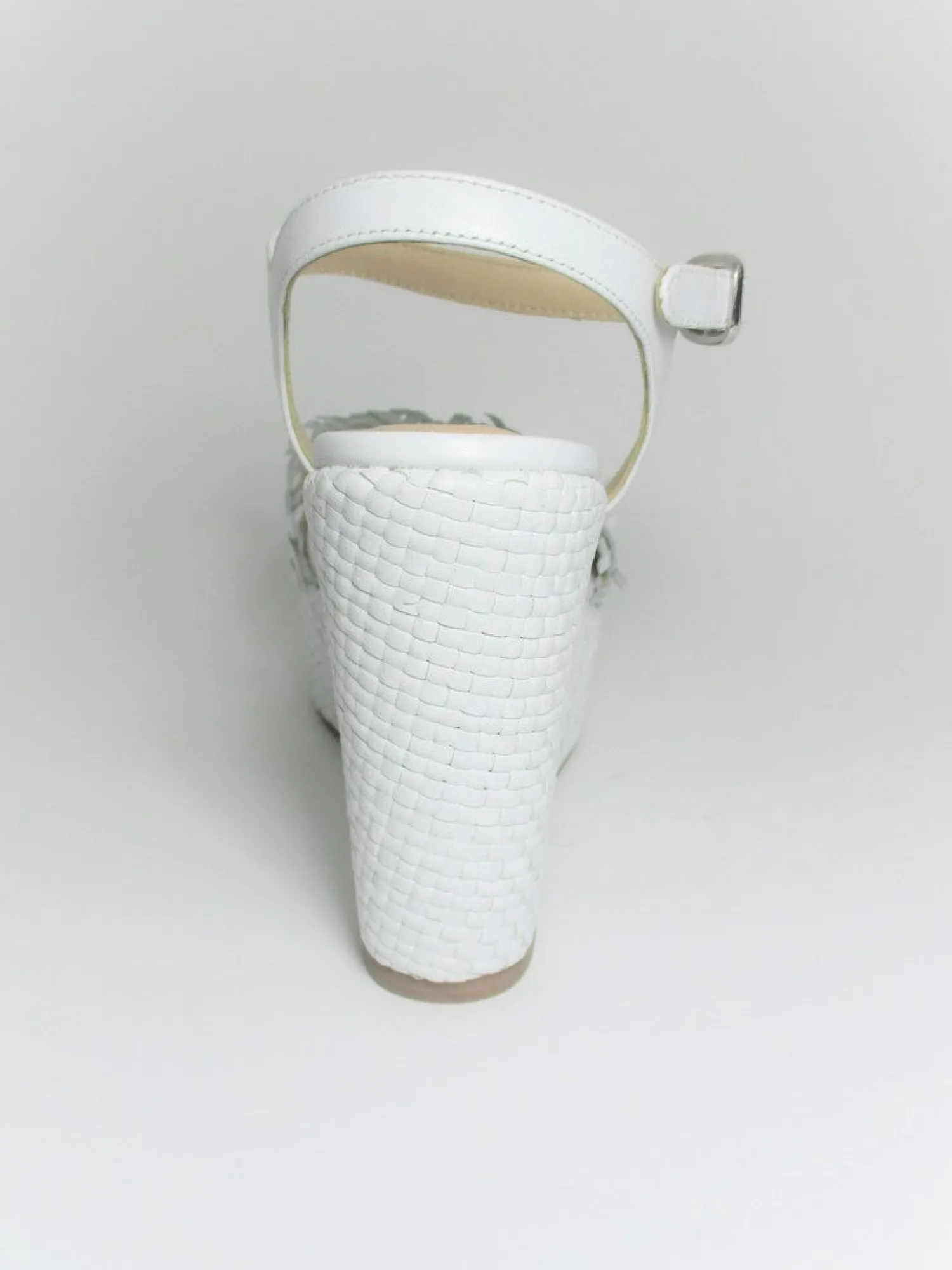 Sandalo zeppa donna K19 Bianco<Strategia Discount