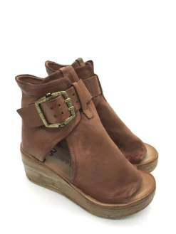 Sandalo zeppa in pelle donna -528036-<AS98 Online