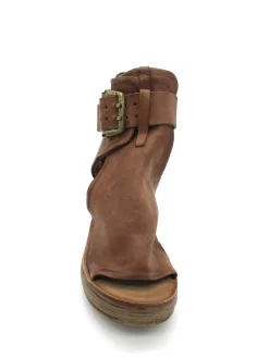 Sandalo zeppa in pelle donna -528036-<AS98 Online