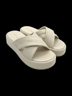 Sandalo zeppa pelle donna Yury Softy Milk - 2246 -<Gianmarco Sorelli Discount