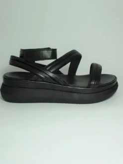 Sandalo zeppa pelle donna M38010 nero<Mjus Best