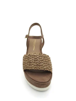 Sandalo zeppa pelle donna - 2162 -<Gianmarco Sorelli Online