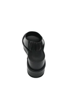 Sandalo zeppa pelle donna - L03 -<Strategia Clearance