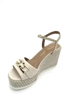 Sandalo zeppa pelle donna Softy kiss- 2165 -<Gianmarco Sorelli Clearance