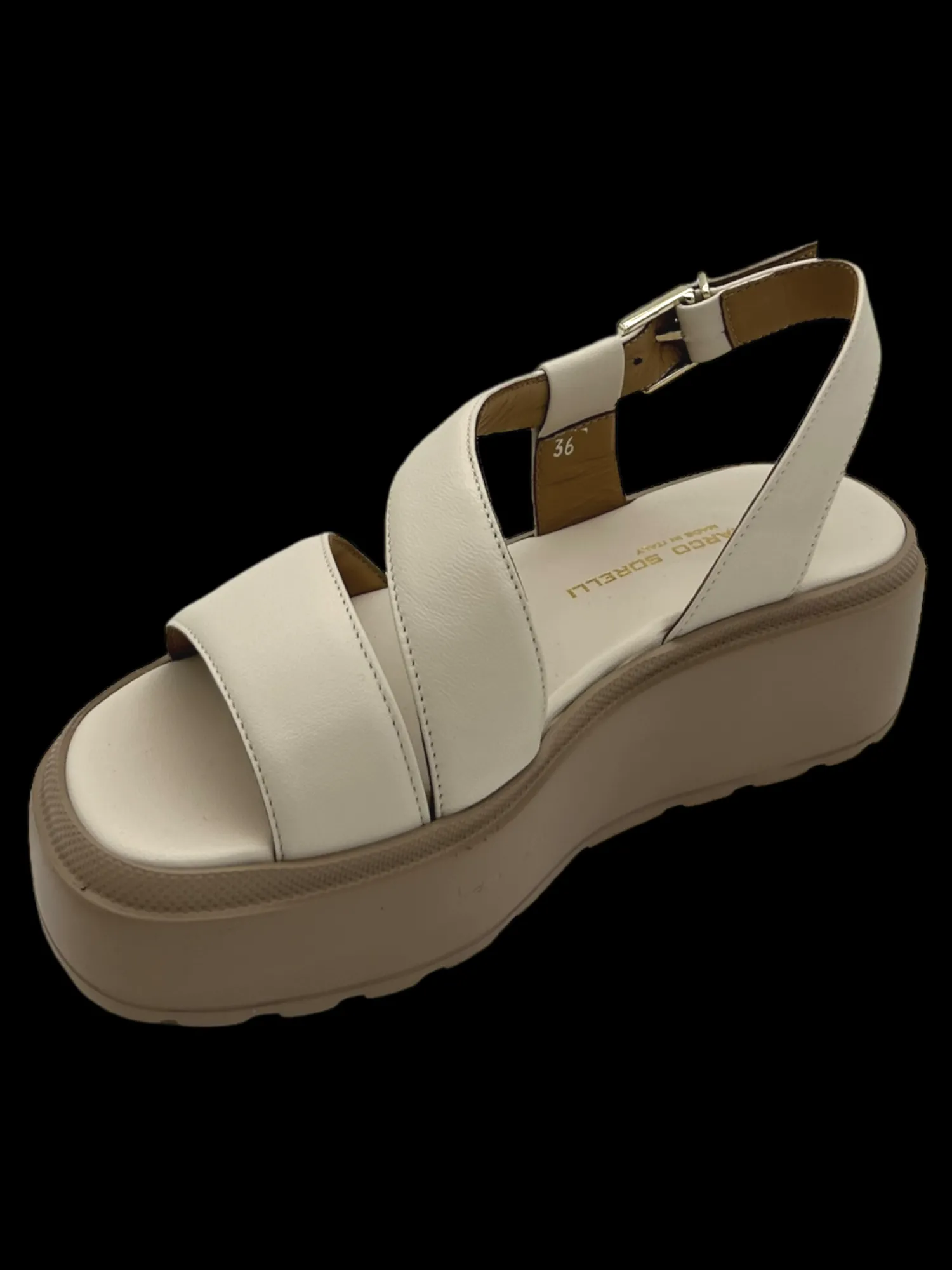 Sandalo zeppa pelle donna Softy Fly - 2108 -<Gianmarco Sorelli Best