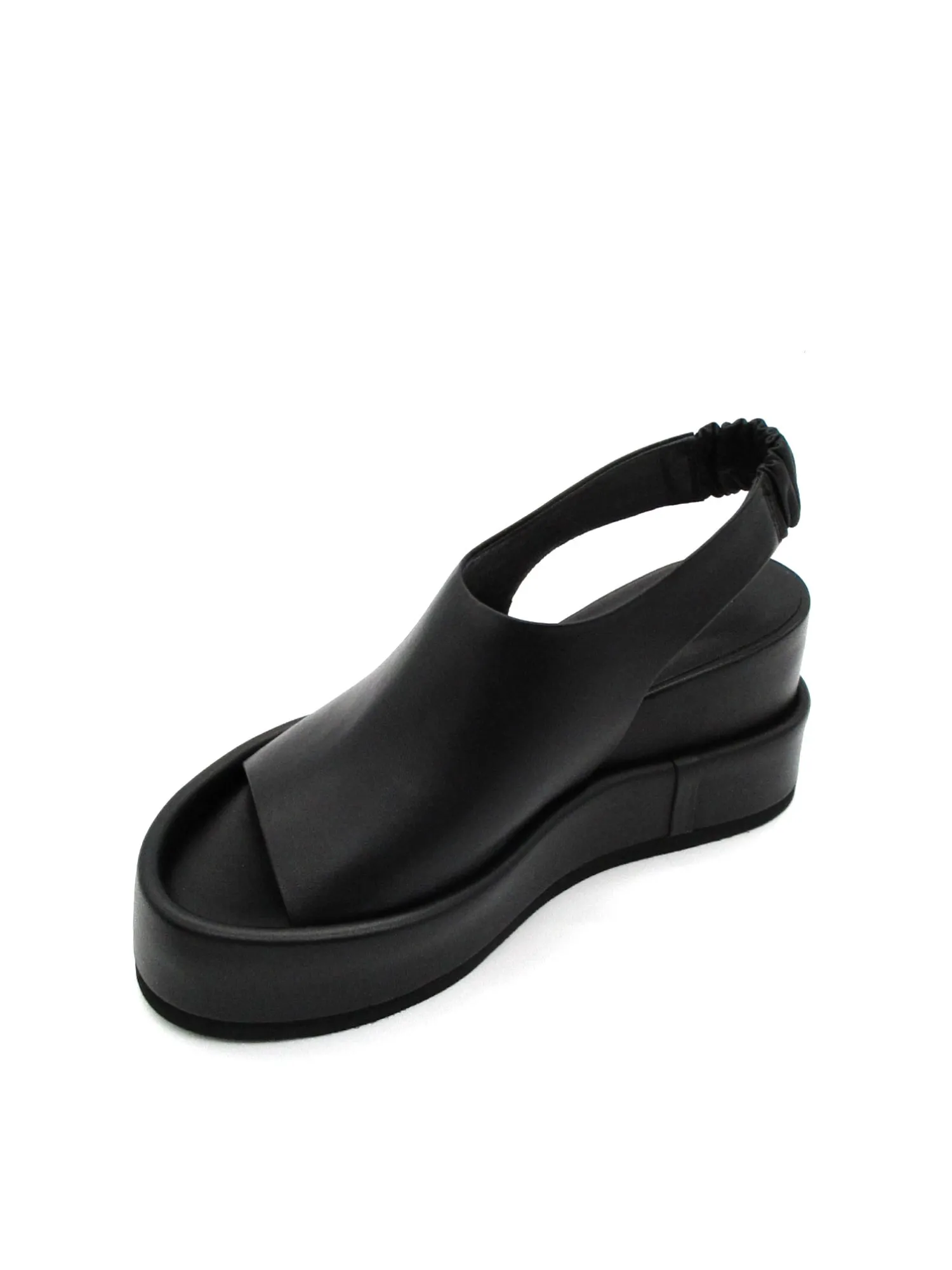 Sandalo zeppa pelle donna - L03 -<Strategia Clearance