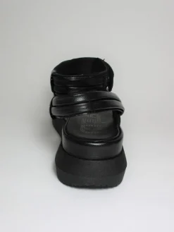 Sandalo zeppa pelle donna M38010 nero<Mjus Best