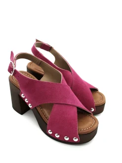 Sandalo zoccolo camoscio donna Valery - 8513 -<Valery Calzature Sale