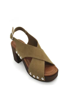 Sandalo zoccolo camoscio donna Valery - 8513 -<Valery Calzature Discount