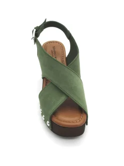 Sandalo zoccolo camoscio donna Valery bosco - 8513 -<Valery Calzature Sale