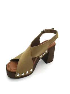 Sandalo zoccolo camoscio donna Valery - 8513 -<Valery Calzature Discount