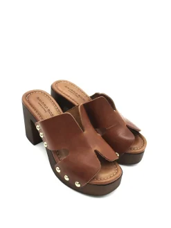 Sandalo zoccolo pelle donna Valery - 8484 -<Valery Calzature Sale