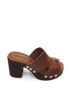 Sandalo zoccolo pelle donna Valery - 8484 -<Valery Calzature Sale