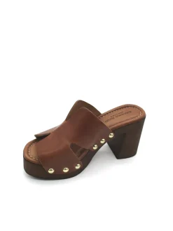 Sandalo zoccolo pelle donna Valery - 8484 -<Valery Calzature Sale