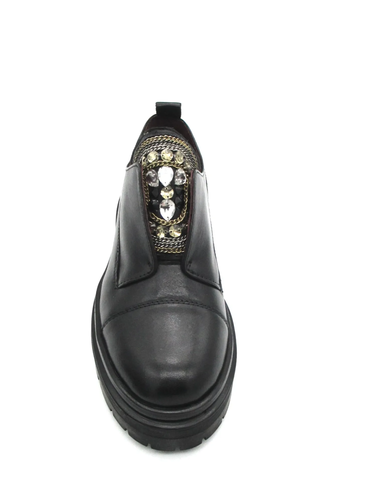 Scarpa pelle donna Black - Cornelia -<Apepazza Online