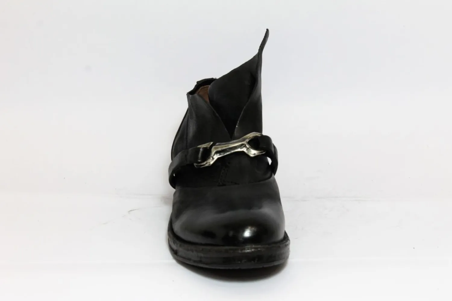 Scarpa pelle donna 207156 nero<AS98 New