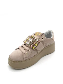 Sneaker camoscio donna Velour Sahara - PIA 737A -<Gio+ Discount