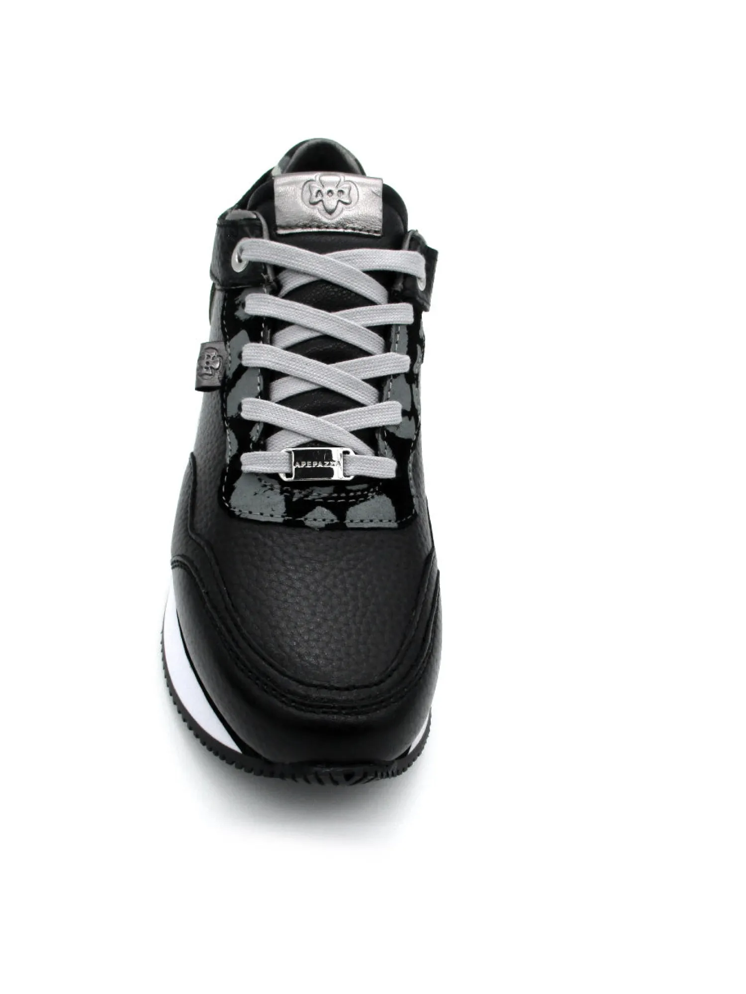 Sneaker donna Megan Black/Pewter<Apepazza Fashion