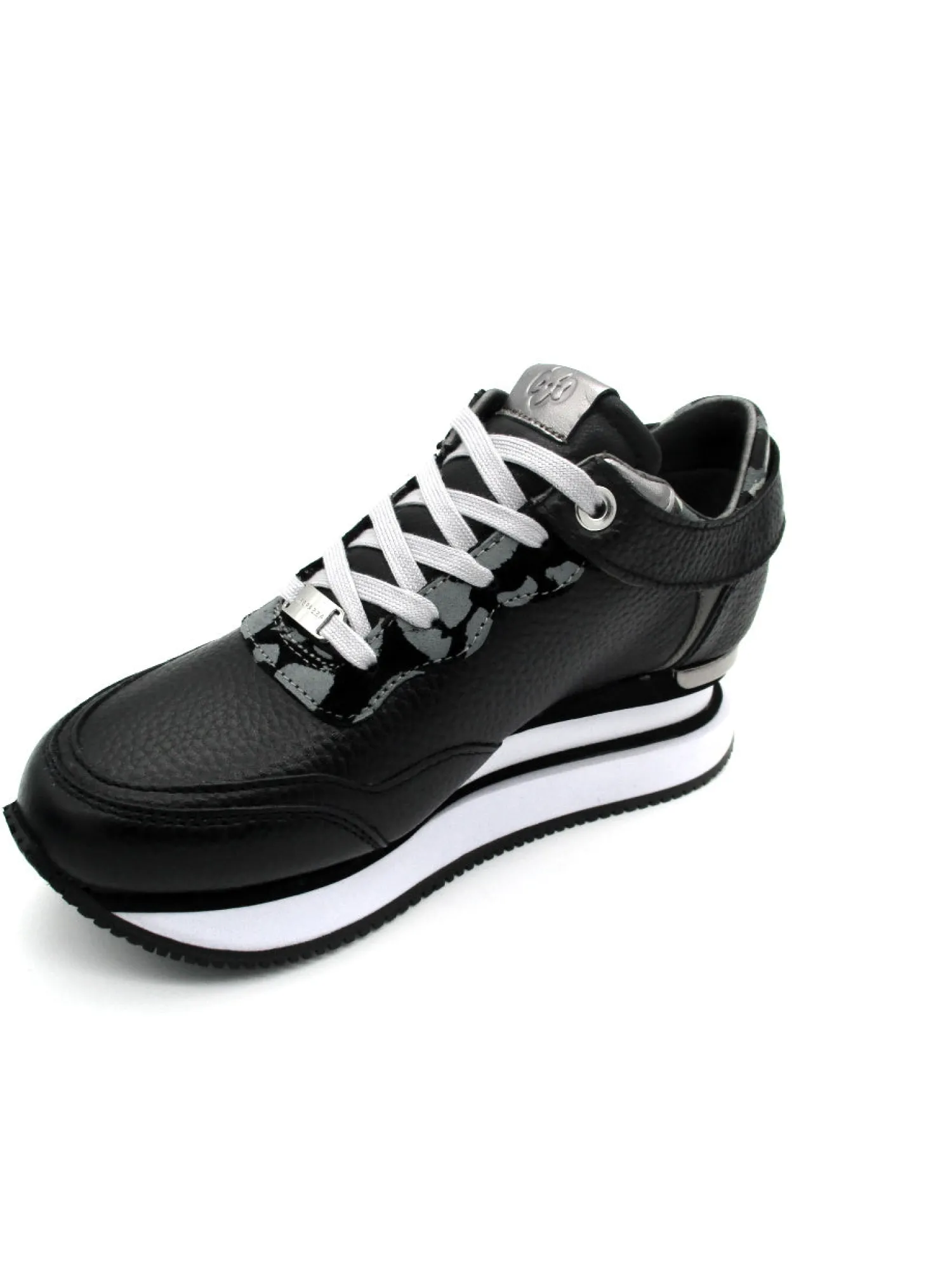 Sneaker donna Megan Black/Pewter<Apepazza Fashion