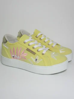 Sneaker donna SUKI Giallo<Apepazza Clearance