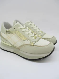 Sneaker in pelle donna ROCHELLE panna<Apepazza Outlet