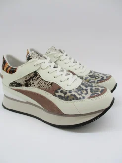 Sneaker in pelle donna RAVEN panna<Apepazza Outlet