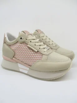 Sneaker in pelle donna ROSE cipria<Apepazza Online