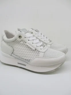 Sneaker in pelle donna ROSE bianco<Apepazza Online