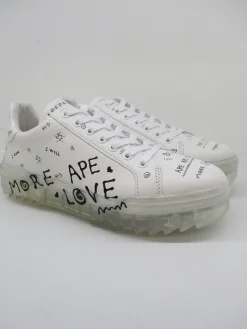 Sneaker in pelle donna HALMA bianca<Apepazza Best