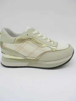 Sneaker in pelle donna ROCHELLE panna<Apepazza Outlet