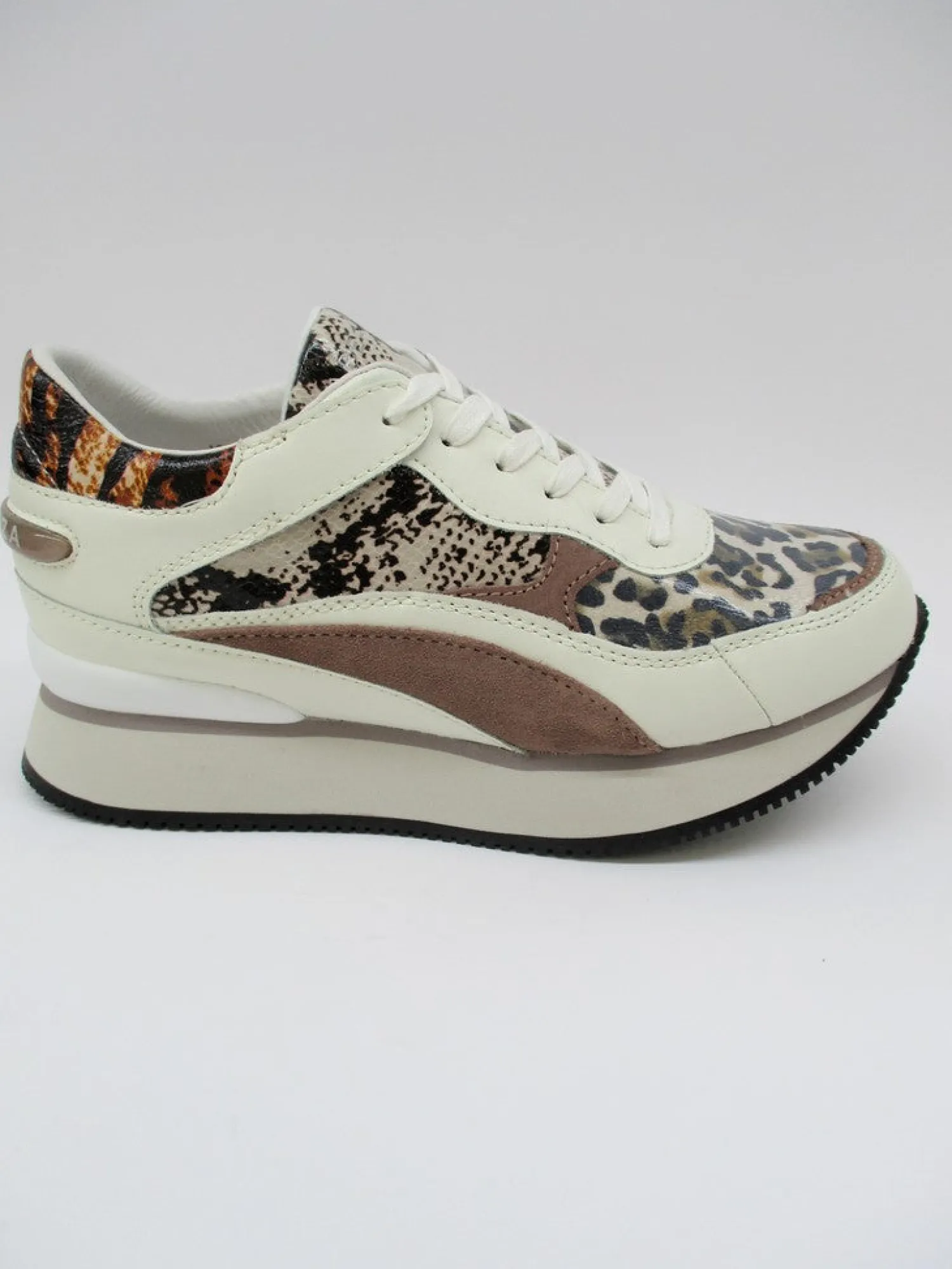 Sneaker in pelle donna RAVEN panna<Apepazza Outlet