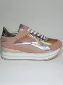 Sneaker in pelle donna RUMER cipria<Apepazza Clearance
