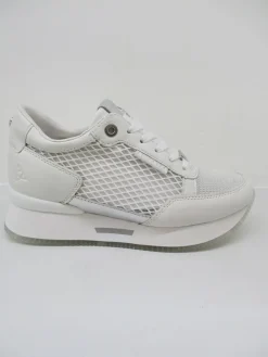 Sneaker in pelle donna ROSE bianco<Apepazza Online