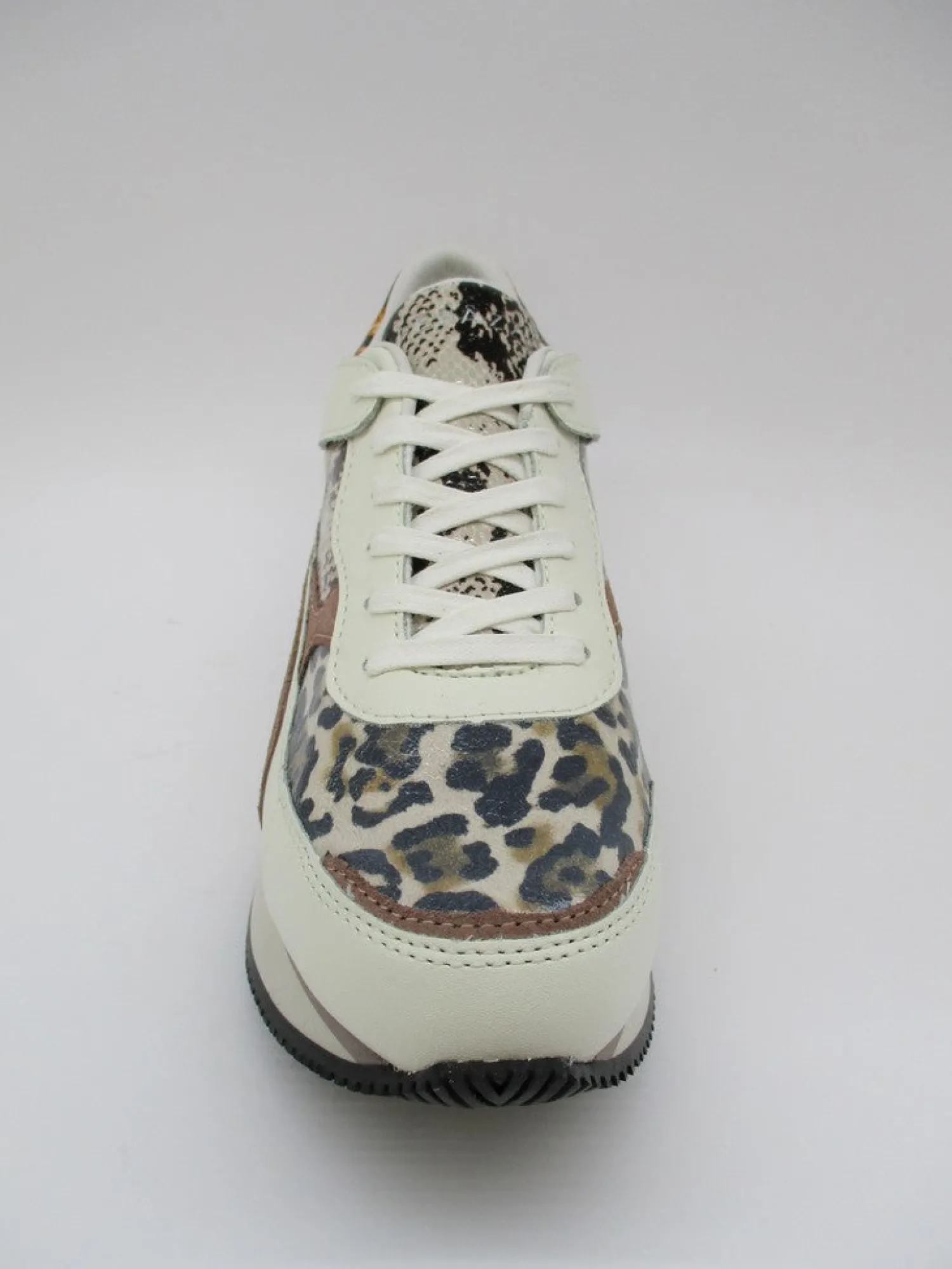 Sneaker in pelle donna RAVEN panna<Apepazza Outlet