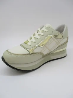 Sneaker in pelle donna ROCHELLE panna<Apepazza Outlet