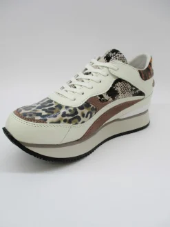 Sneaker in pelle donna RAVEN panna<Apepazza Outlet