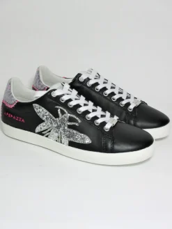 Sneaker pelle donna GIGI nera<Apepazza Hot