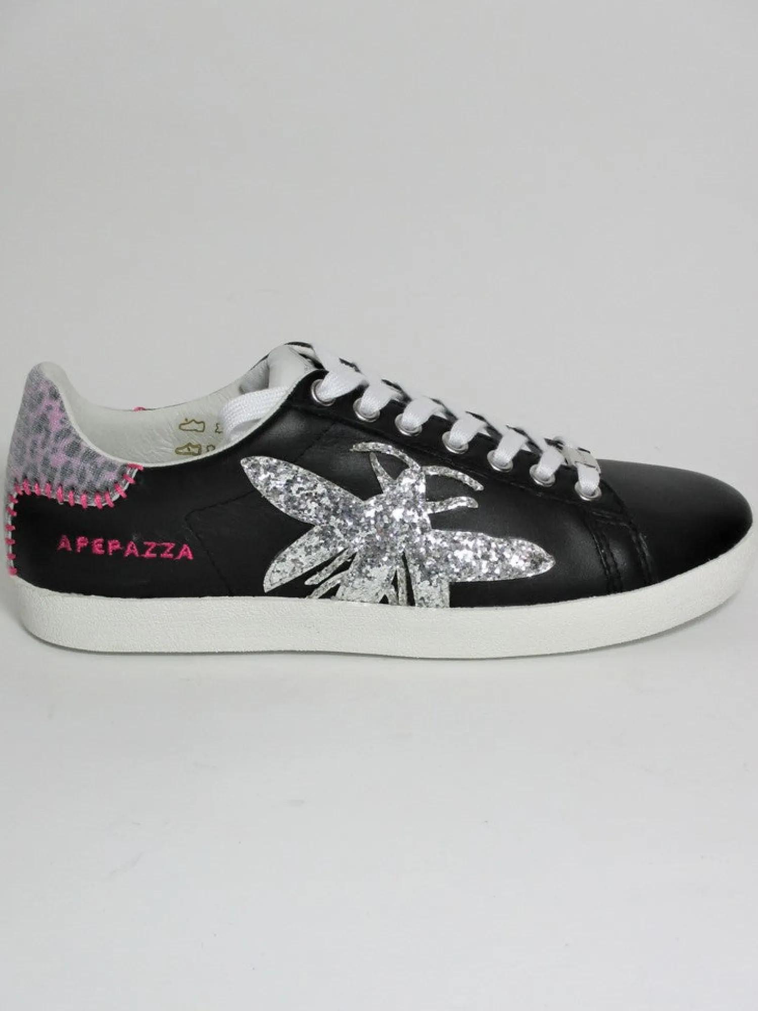 Sneaker pelle donna GIGI nera<Apepazza Hot