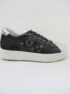 Sneaker pelle donna SAMI nero<Apepazza Fashion