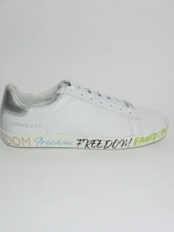 Sneaker pelle donna GIGI bianca<Apepazza Fashion