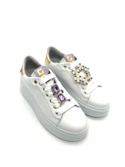 Sneaker pelle donna Combi Fantasy - PIA 160A -<Gio+ Fashion