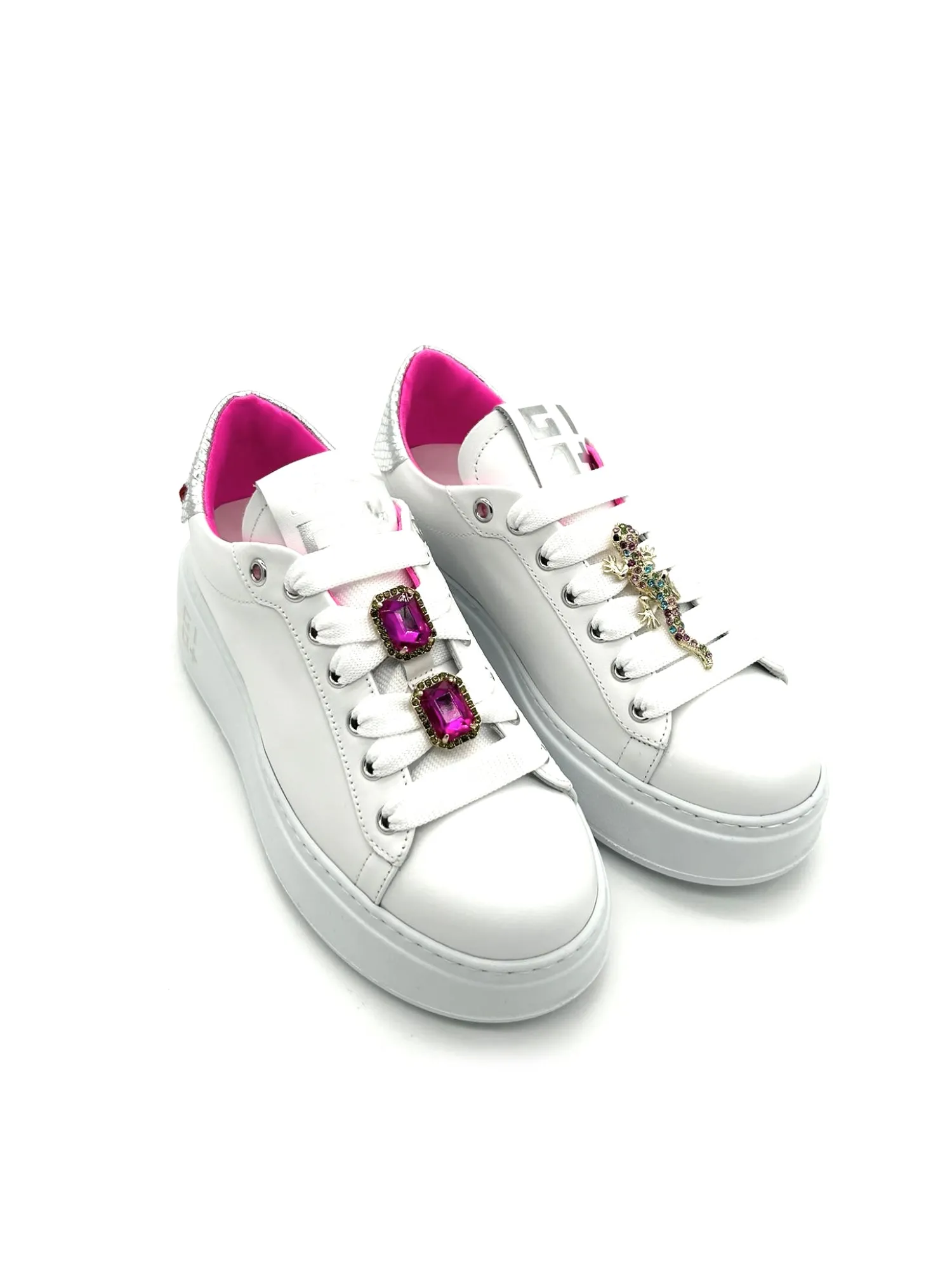 Sneaker pelle donna Combi Geco - PIA 180A -<Gio+ Clearance
