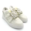 Sneaker pelle donna Combi Luxury Latte - ADA40G -<Gio+ Best