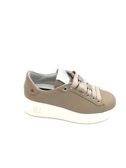 Sneaker pelle donna Combi Farfalla nudo - PIA 130B -<Gio+ Clearance