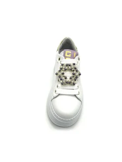 Sneaker pelle donna Combi Fantasy - PIA 160A -<Gio+ Fashion